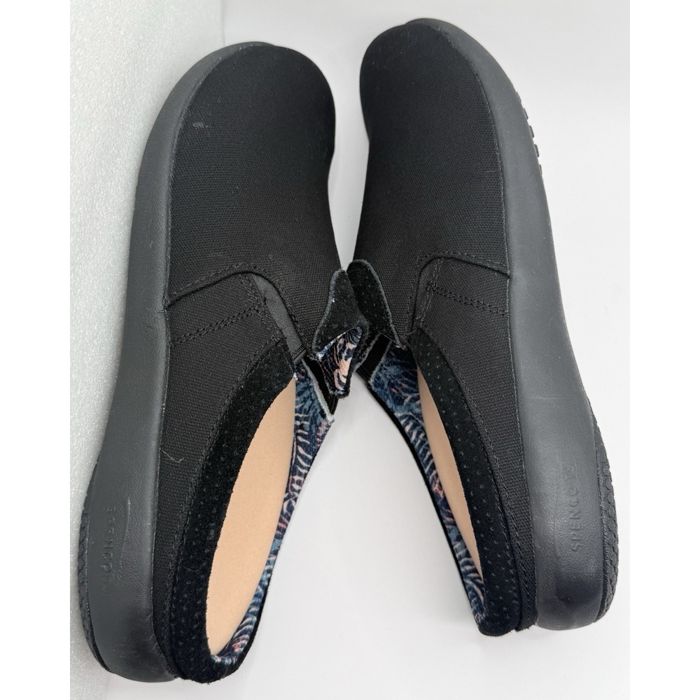 Spenco Siesta Nuevo Perforated Orthotic Slip-On Mule Clog Wmn's Sz 11B Black - Picture 6 of 9